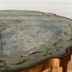 Gueridon 1940 french work ironwork doree plateau eglomise