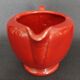 Ceramic cream pot in raspberry colour B. Letalle Saint Clément.