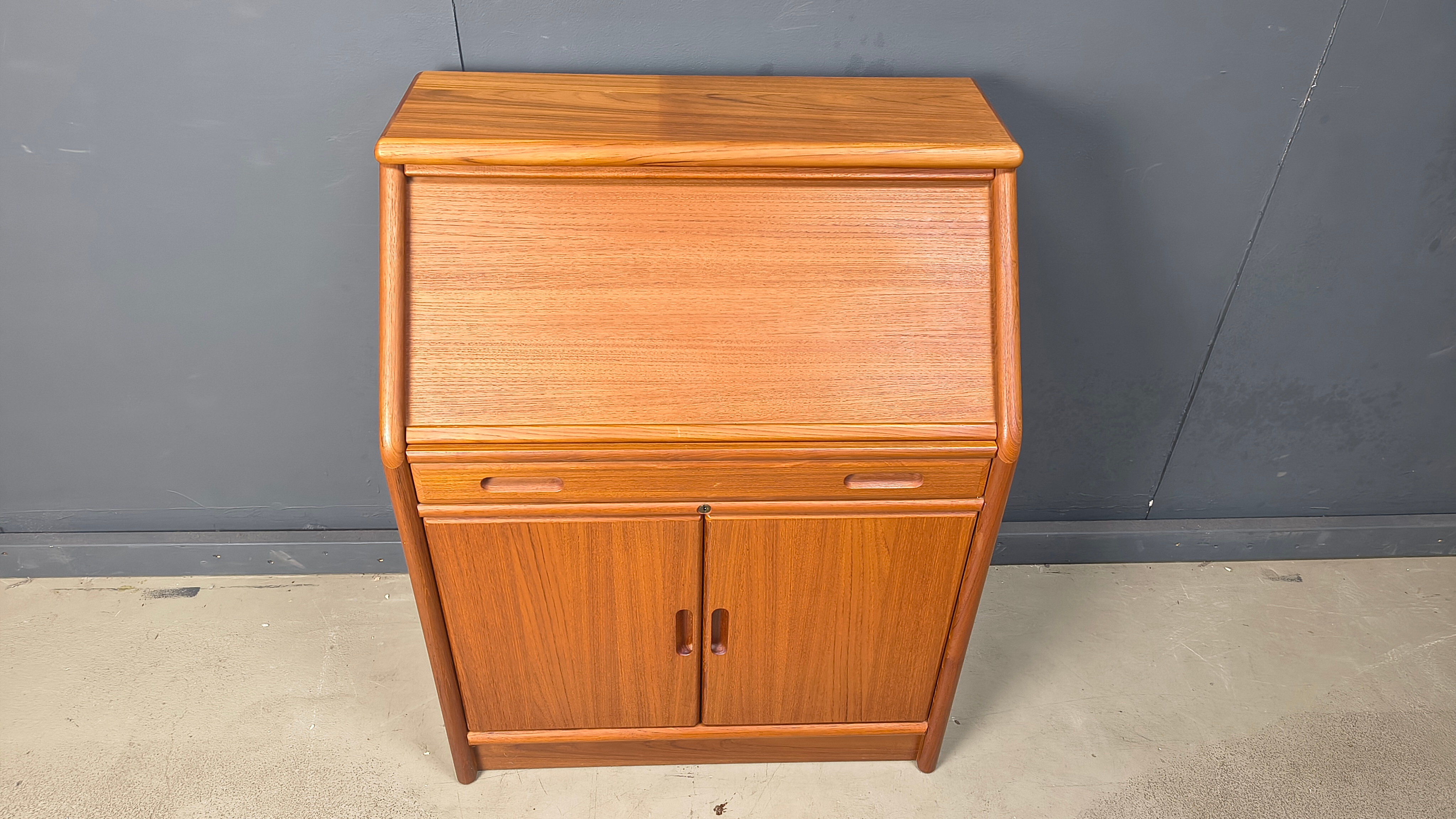 Teak secretaire by Dyrlund, Denmark, 1960s
