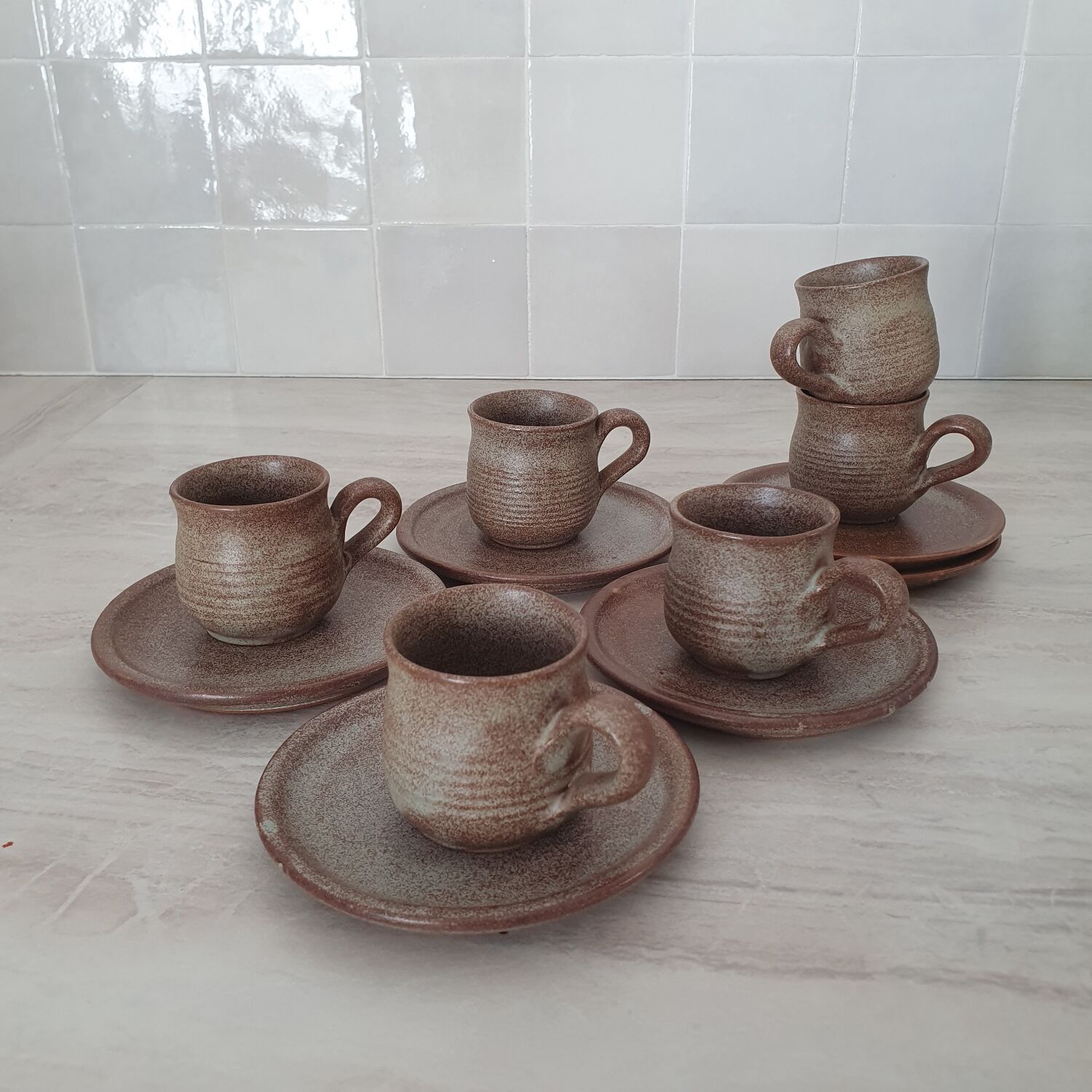 Stoneware coffee service from Vallauris