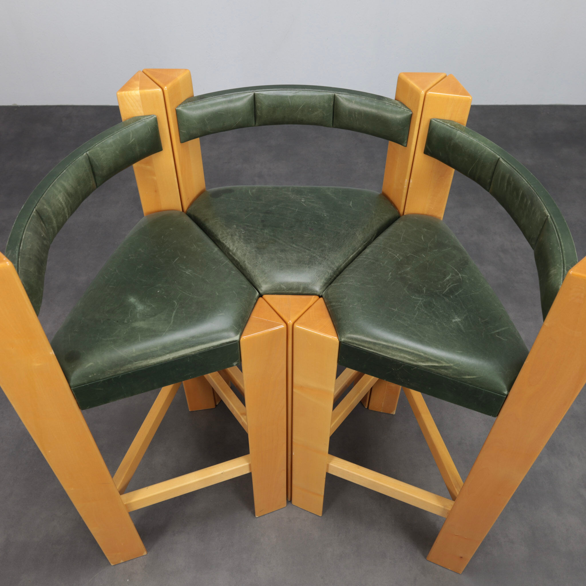 Unique Postmodern Barstools (Set of Three), 1990s