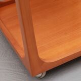 Table d'appoint cube des années 1960 en merisier, Wilhelm Renz
