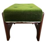 Vintage green step stool / pouf / kitchen step stool