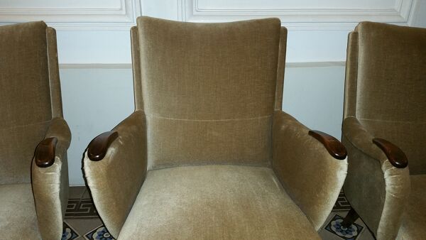 Lot de 3 fauteuils danois années 50/60 de Arno Votteler  knoll