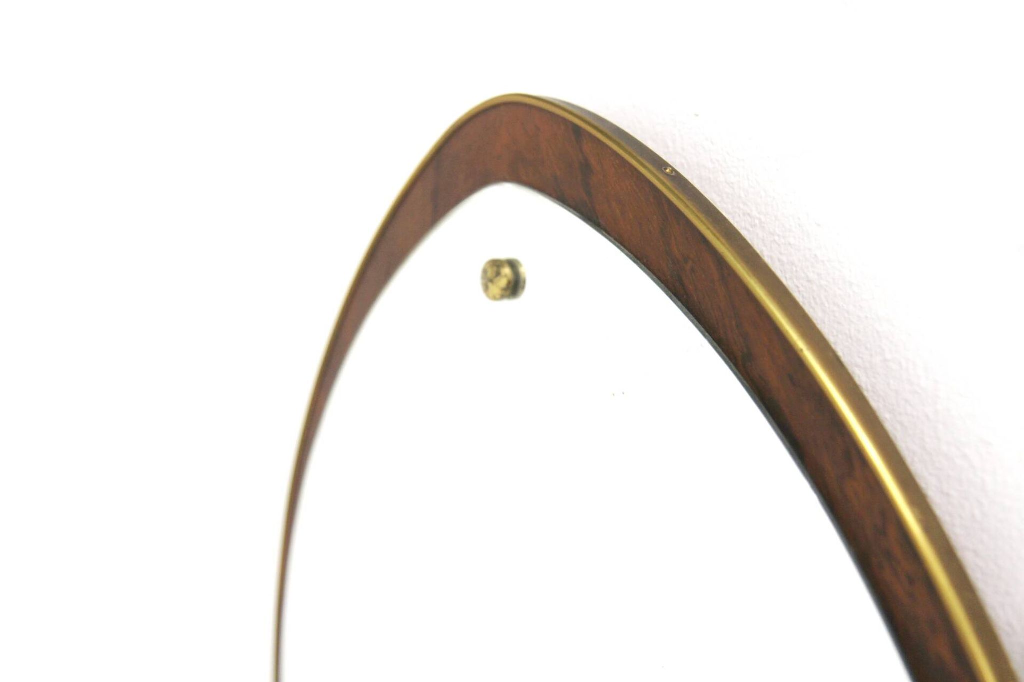 Scandinavian rosewood mirror, 88x43cm, Sweden, 1960
