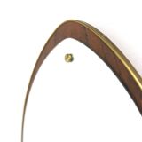 Scandinavian rosewood mirror, 88x43cm, Sweden, 1960