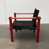 Mid-Century German Farmer Series chairs and table by Gerd Lange for Bofinger, 1960s, set of 5.