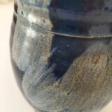 Stoneware pitcher Saint-Père, deep blue nuanced glaze