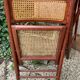 Pair of Italian folding chairs in vintage canning