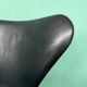 Chaise de bureau vintage Arne Jacobsen 3117 Series One en cuir noir