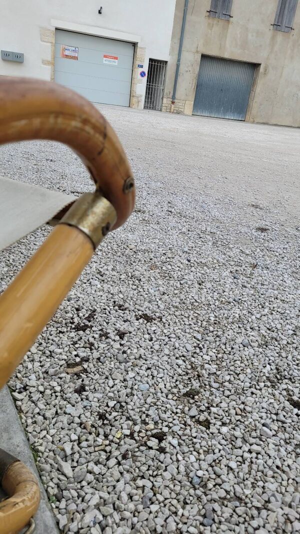 Fauteuil chaise longue transat vintage en bambou 1950s Italy