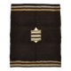 Dark Brown Beige Aesthetic Vintage Rug, 135x165Cm