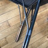 Black rattan coffee table