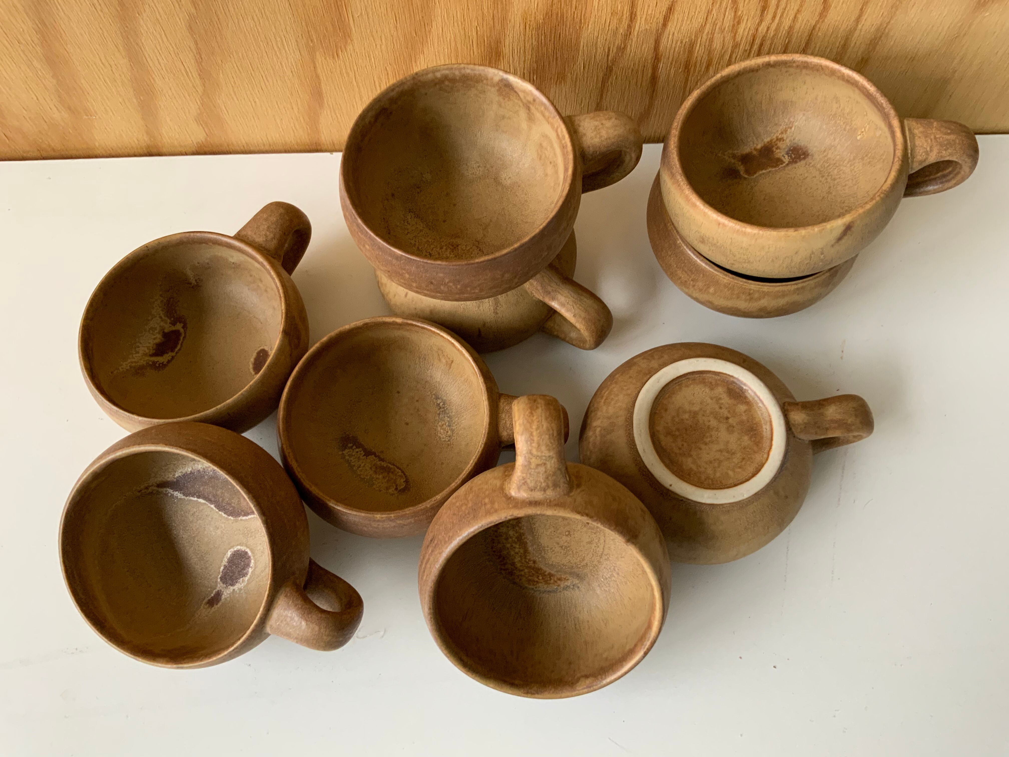 Vintage stoneware cups