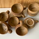 Vintage stoneware cups