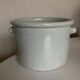 Extra-large white glazed earthenware planter, 1960s Italy