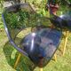 Lot of Opal Wox grey smoke chairs with beech legs.