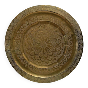 plateau cuivre ciselé