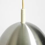 Small 1960s Space Age pendant lamp by Doria made of aluminum and metal