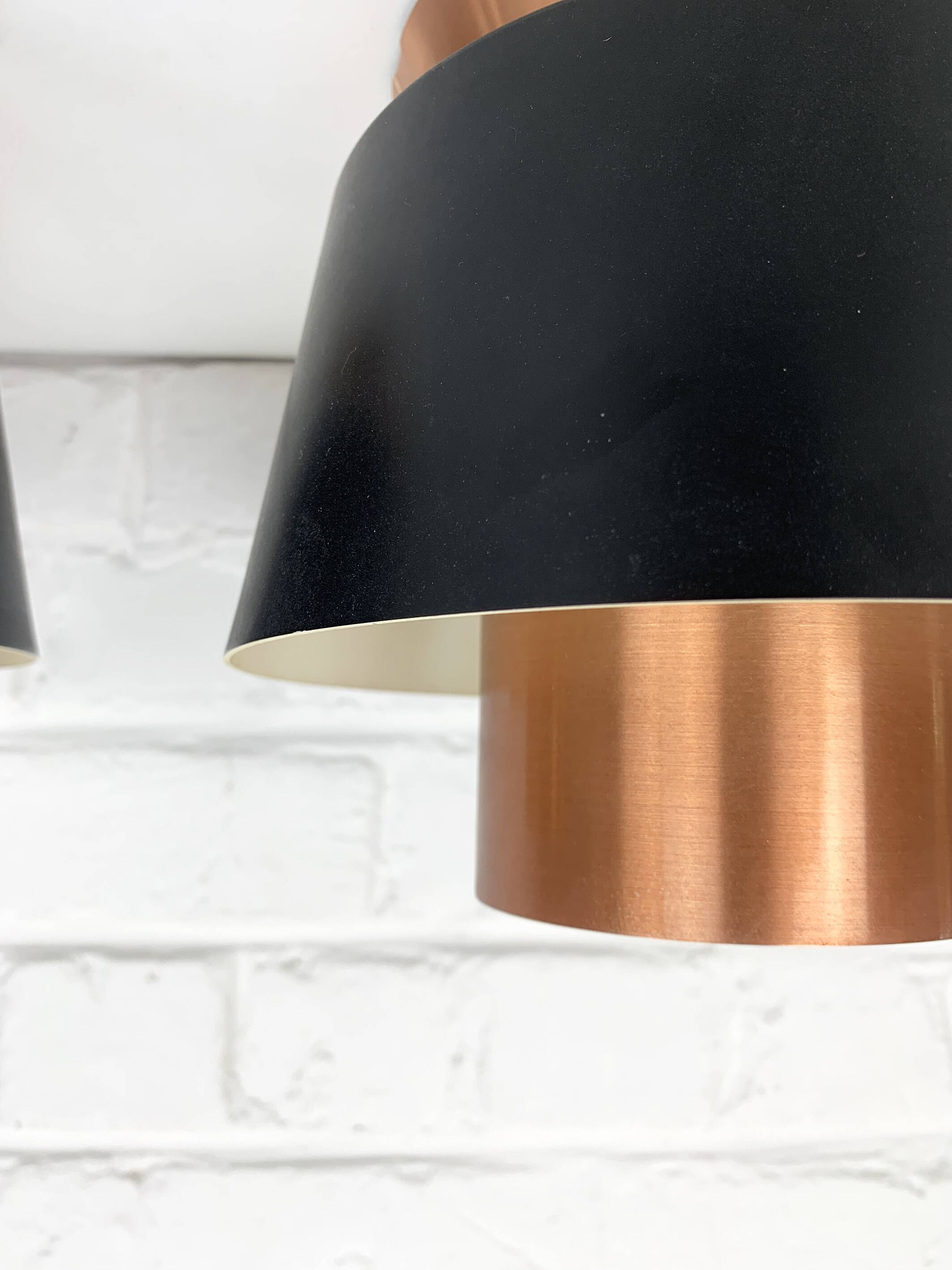Pair of Tivoli Jørn Utzon ceiling lights for Nordisk Solar Denmark, 1950-60s