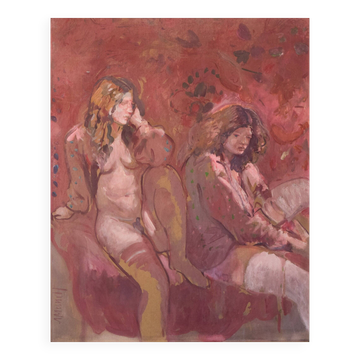 Antoni Munill - 'Mujeres' - Two Evocative Female Figures