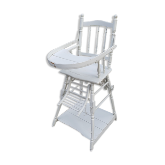 Old white baby high chair