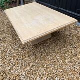 Travertine coffee table