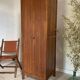 Vintage Parisian oak wardrobe