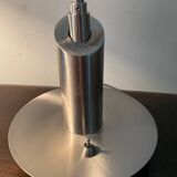 Articulated design lamp in brushed aluminum