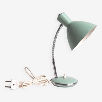 Vintage lacquered metal desk lamp