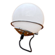 Applique globe opaline et métal chromé Targeti