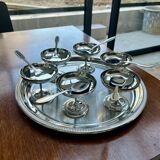 Vintage Stainless Steel Ice Cream Service by Jean Couzon