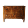 Low chest of drawers in 20th century walnut
