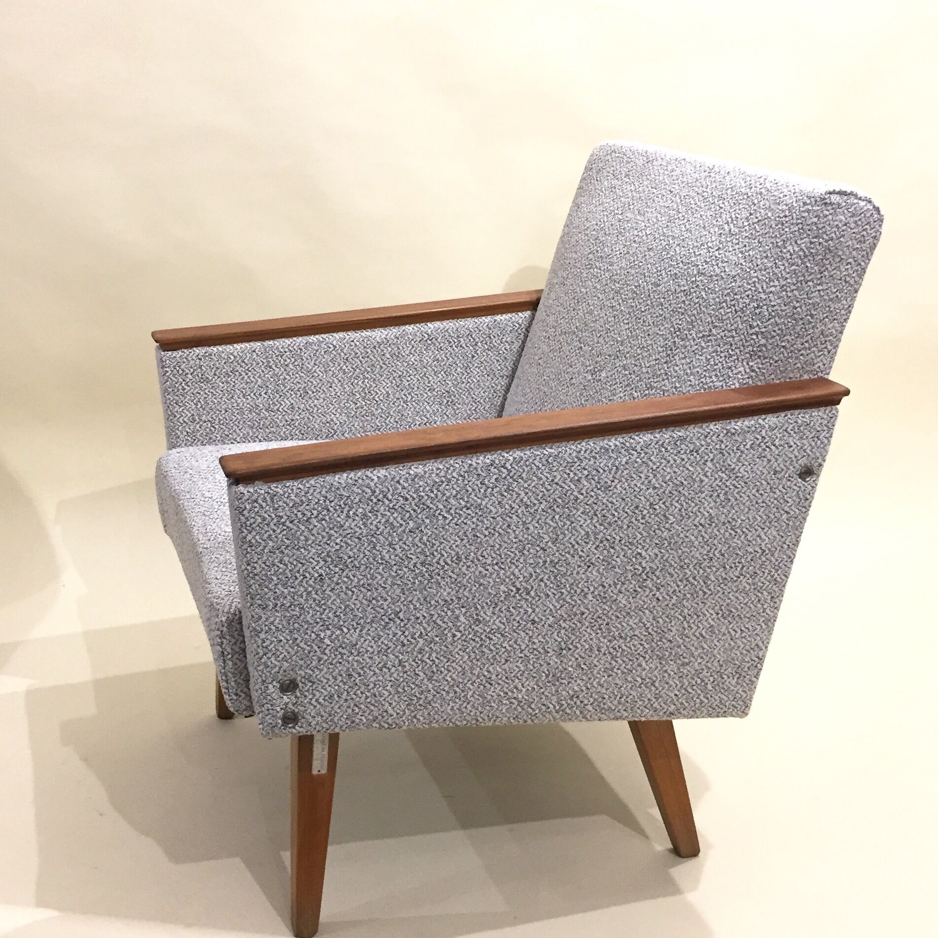 Reupholstered 60s armchair