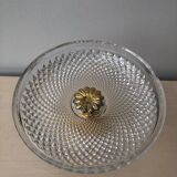 Glass centerpiece on foot