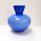 Large Italian vase in blue opaline.