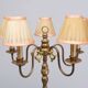 Lucien Gau style brass floor lamp 1960s france