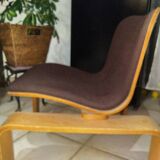 Siège chauffeuse Steiner d'origine XIX siècle bois tissus