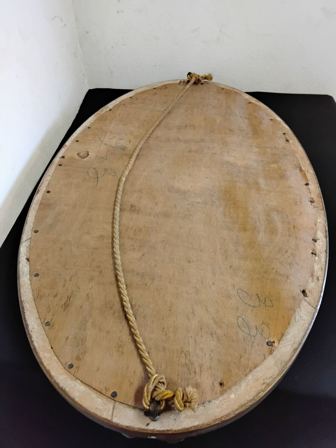 Antique oval mirrors