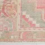 3x10 pale red antique vintage runner rug,90x299cm