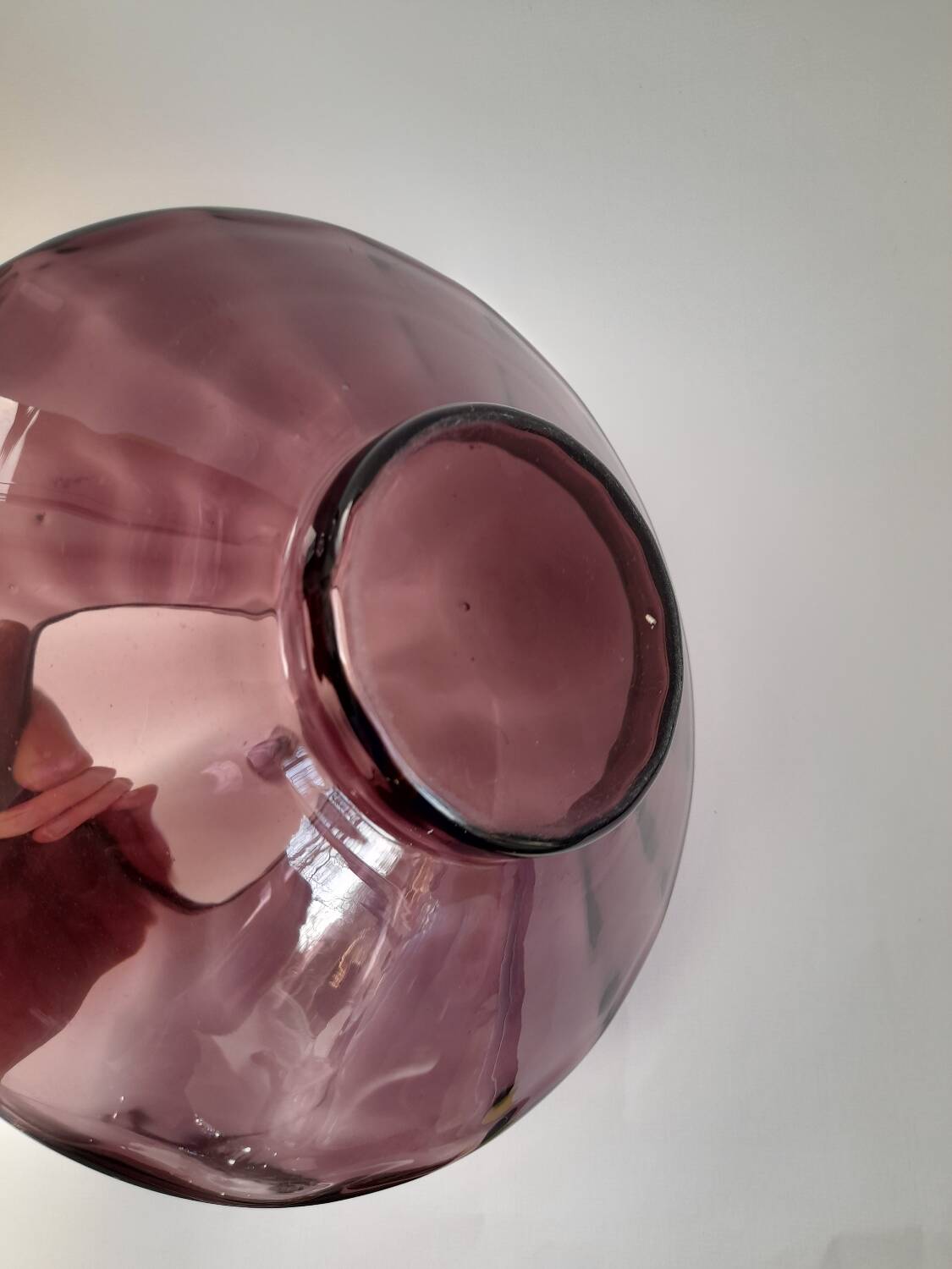 Very large Art Deco saucer vase by Doyen glassworks.