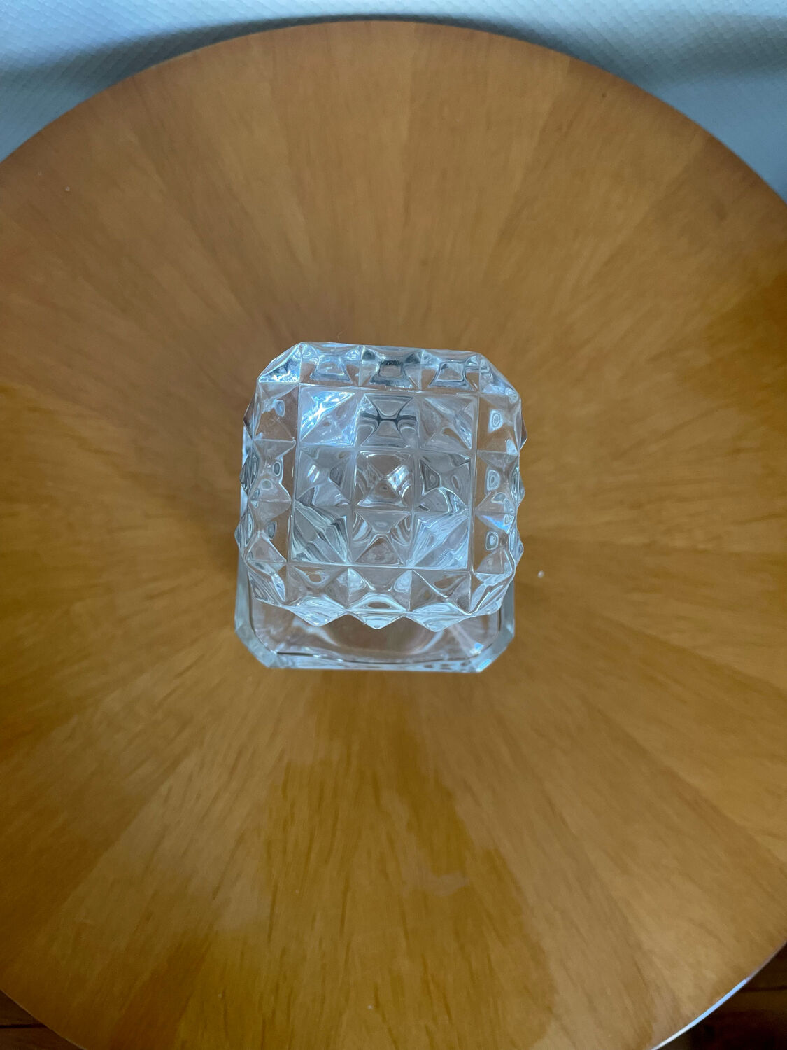 Glass crystal whisky decanter