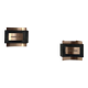 Pair of vintage wall lights, matte black metal and copper, Netherlands 1960