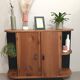 Small buffet or console in natural and black wood