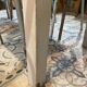 White patinated table