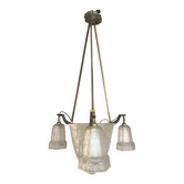 Art Deco chandelier signed