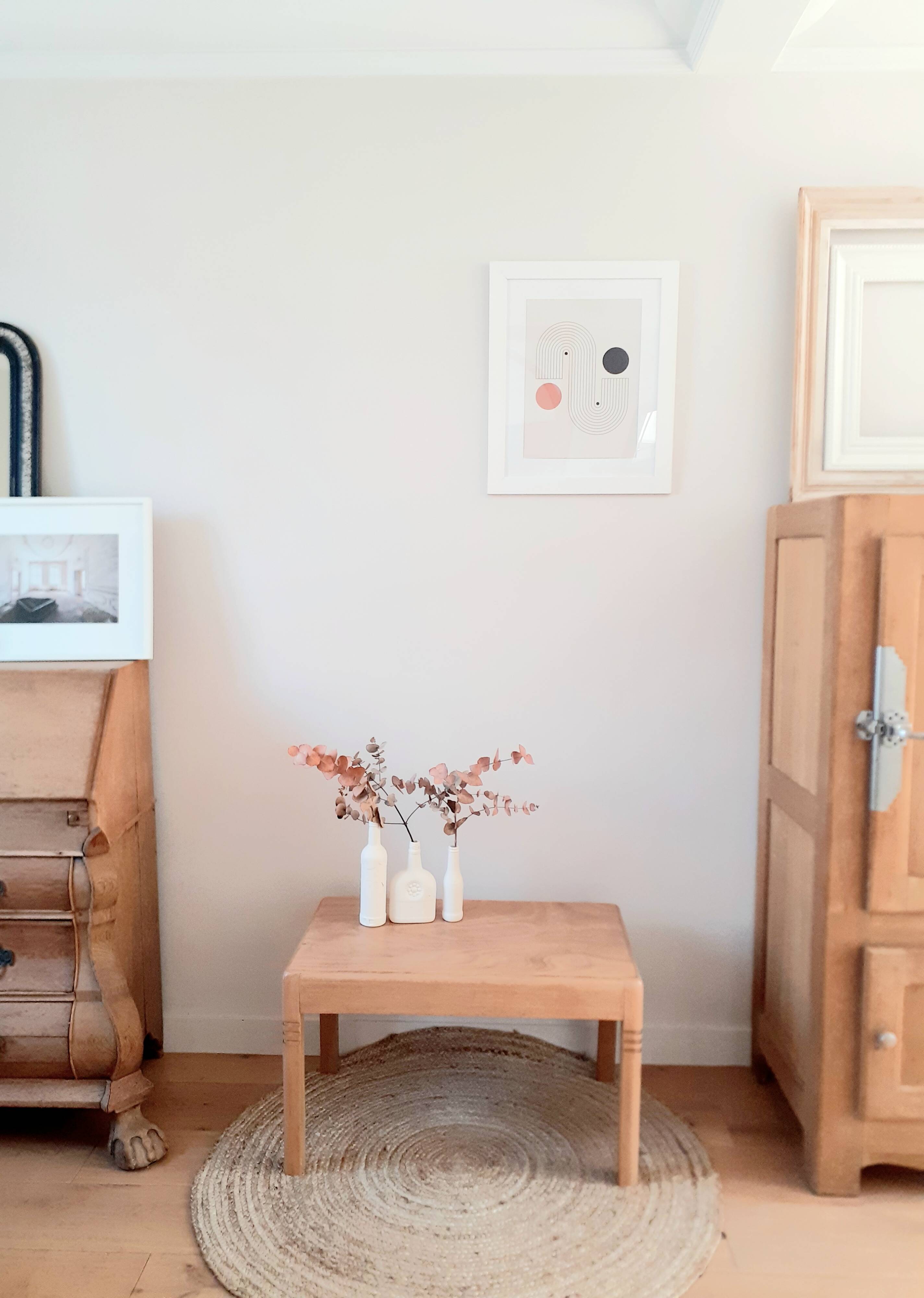 Vintage wooden coffee table