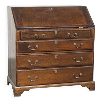 Antique English Oak Secretary / Chest of Drawers
