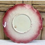 4 plates slip eglantine Massier Vallauris