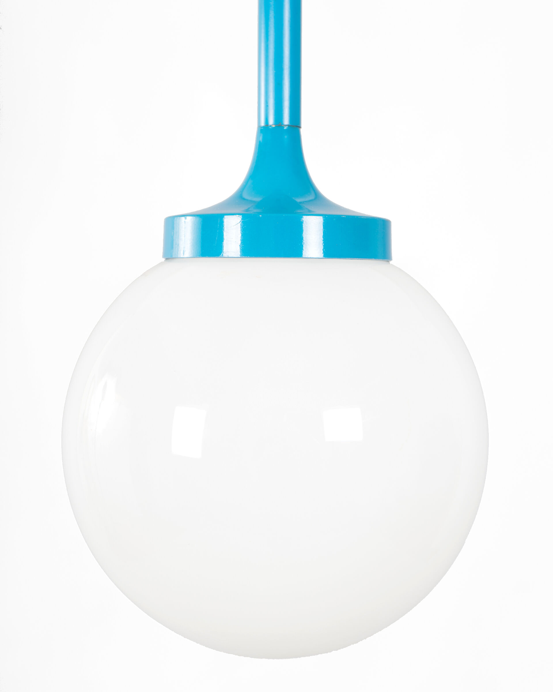 Vintage opaline pendant lamp, 1970's, France